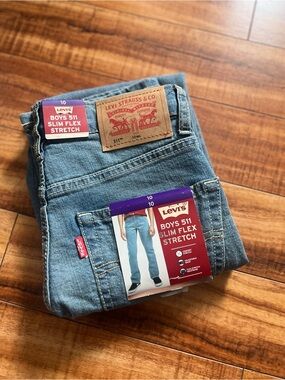 Levi's Boys 511 Slim Flex Stretch Jeans in Light Blue Denim